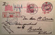 Netherlands Indies WONOSOBO 1915 RARE REGISTERED ! RED CROSS Postal Stationery Card (cover JAVA  Indonesia  Croix Rouge - Nederlands-Indië