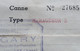 Certificat GARANTIE Canne B.V.Fario - MITCHELL Moulinet à PÊCHE - Poisson Truite - Environ 20.5x13.5 Cm - 15 Juin 1960 - Vissen