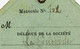 Carton De Membre De L'Union Des Sociétés De Gymnastique De France.1902.Président Charles Cazalet Bordeaux 8 Rue Reignier - Athlétisme