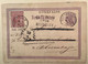 RRR ! ROTTERDAM1877Streefkerk Nederland BRIEFKAART ! >SURABAYA Netherlands Indies Via Brindisi (Indie Cover Postal Card - Briefe U. Dokumente