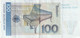 Allemagne Billet De 100 Mark Plusieurs Plis Craquant D'origine - 100 DM