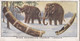 Treasure Trove 1937 - 1 When Mammoths Roamed London   - Churchman Cigarette Card - Original - - Churchman