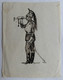 3 DESSINS ORIGINAUX Illustrations Encre Noire P MIGAULT - SOLDATS MILITAIRES Cuirassiers Prussien - Original Drawings