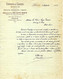 1918 ENTETE FONDERIE DE CLOCHES Biron Paris Armand Blanchet Pour Paccard Fondeur De Cloches à Annecy Le Vieux B.E.V.HIST - 1900 – 1949