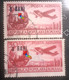 Errors Romania 1952 # Mi A1363 Air Mail , Planes , Printed With Move Overprint "3 Bani,"  Used - Abarten Und Kuriositäten