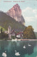 B4163) Salzkammergut PLOMBERG Am MONDSEE - Häuser U. Schwäne ALT ! 1925 - Mondsee