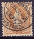 Schweiz Suisse 1901: 14 Vertikalzähne KZ II Zu 72E Mi 64YD Yv 77 (3 Fr) O GENÈVE 1.VII.04 Avec PERFIN (Zu CHF 30.00) - Perfins