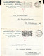 1947 3 Kaarten Van PURA Laboratoires Bruxelles 3  Naar Sint Niklaas - Ref 81 - ...-1959