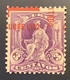 Cuba Republic Scott 232b RARE VARIETY SURCHARGE SIDEWAYS 1902 1c On 3c Purple Unused (*) GUARANTEED GENUINE - Unused Stamps