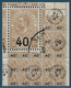 Monaco Taxe N°12 Un Bloc De 25 Oblitéré RARE. - Postage Due