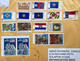 USA 2022, PAINTING,FLAG,MAN ON MOON, POET KIT CARSON ,SACAGAWEA ,16 DIFFERENT STAMPS !!! LOOK ! USED COVER TO INDIA - Lettres & Documents