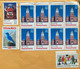 USA 2022, BUILDING IN PENNSYLVANIA CITY,BIRD ,DELAWARE COSTUME,SHIP,CHRISTMAS CHILDREN,DOG ,SANTA CLAUS , STAMP USED COV - Covers & Documents