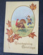 Delcampe - 5   VERY OLD AMERICAN THANKSGIVING DAY POSTCARDS - 2  EMBOSSED. - Thanksgiving