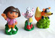 Lot 3 Figurines DORA Mattel Viacom 2003 6 Chipeur Babouche - Figurine In Plastica