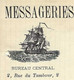 1896 ENTETE MESSAGERIES PARISIENNES INTERNTIONALES Longuet Galy EXPEDITIONS POUR TOUS PAYS Rouen  Pour Roanne V.SCANS - 1800 – 1899