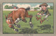 Artist Image GE Shepheard 'Steady Boy' Horse Man Humor, C1910s Vintage Postcard - Shepheard