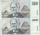 AUSTRALIA, P 48c , 100 Dollars , ND 1990 , Almost UNC , 2 Consecutive Notes - 1974-94 Australia Reserve Bank (paper Notes)