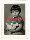 Oude Foto Old Photo Ancienne Girl Fille Kind Enfant Child Met Pop Doll Poupee Teddy Bear Jouet Speelgoed Toy - Knuffels