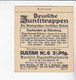 Aurelia Deutsche Zunftwappen Zopfmacher   Zu Nürnberg  Bild # 73 Von 1935 - Sammlungen & Sammellose