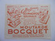 Buvard Moutarde BOCQUET - Illustration Collection Des Photos Animaux - Moutarde DIJON - Moutardes