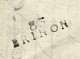 1816 MARQUE « 83 BRINON »» De Brienon L’Archeveque  (Yonne) Chapmpsaur => Oncle Anglis à La Cour Royale Grenoble (Isère) - 1801-1848: Precursors XIX