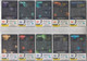 MEXICO 2000 ZODIAC HOROSCOPE LUNAR CALENDAR SET OF 12 PHONE CARDS - Zodiaque