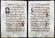 Seltenes, Sehr Großes Original Pergament-Blatt Aus Einer Antiphonar-Handschrift Des 15. Jahrhunderts / Very Ra - Theatre & Scripts