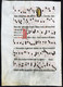 Seltenes, Sehr Großes Original Pergament-Blatt Aus Einer Antiphonar-Handschrift Des 15. Jahrhunderts / Very Ra - Theater & Scripts