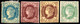 985.SPAIN.1862 ISABELLA II SC.55,56,59,60 MH - Unused Stamps