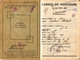 Romania, 1937, Social Insurance Member Card - Revenue Fiscal Stamps / Cinderellas - Fiscali