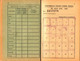 Delcampe - Romania, 1942, Social Insurance Member Card - Revenue Fiscal Stamps / Cinderellas - Steuermarken