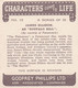 Characters Come To Life 1938 - 10 James Ellison "Buffalo Bill" - Phillips Cigarette Card - Original - Phillips / BDV