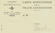 CARTE INVITATION PUBLICITE POUR LES TRAINS EXPOSITION PARIS  EDITION COMMERCE INDUSTRIE  Sign. Scans Date B.E.V.SCANS - Pubblicitari