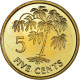 Monnaie, Seychelles, 5 Cents, 1995, British Royal Mint, SUP+, Laiton, KM:47.2 - Seychellen