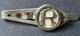 Ancienne BROCHE à Cravate - Environ L.4.5 Cm Et H.1.5 Cm - Lettre " R " - Métal Argenté , Peint ? "SUPERFIX" - Vers 1900 - Andere & Zonder Classificatie