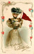 St Valentin * To My Sweet Valentine ! * CPA Illustrateur Gaufrée Embossed Art Nouveau Jugendstil * Femme Coeurs Mode - Saint-Valentin