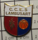 2522 Pin's Pins / Beau Et Rare / THEME : SPORTS / CLUB BASKET CCES LAMBUSART - Basketball