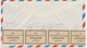 KOLUMBIEN 1951, Kab.-Flugpost-Bf M. Int. MiF, K1 "CORREO AEREO / CARTAGENA", Roter RA2 "POR CORREO AEREO / TRANSOCEANICO - Colombie