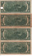 USA   $2 Bills "4 Used Notes"  (dated 1976)  , P461 - Bilglietti Della Riserva Federale (1928-...)