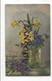 CPA. Meilleurs Voeux. Fleurs. Jonquilles Et Violettes. Signée Billing 1907 - Billing, M.