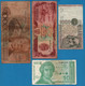 LOT BILLETS 4 BANKNOTES: BRASIL - AFGHANISTAN - ITALIA - CROATIA - Lots & Kiloware - Banknotes