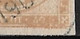 GREECE 1900 Overprints On Large Hermes Head 50 L  / 40 L Grey Flesh Wide Spaced "0"  Vl. 147 A / H 157 A Blurred Corner - Oblitérés