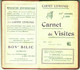 France Romainville Seine 1919 100-p CARNET De VISITES G.LEFRANCO Produits Chimiques Pour Fermiers Kalender Calendrier - Kleinformat : 1901-20