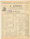 FA 2528  /FACTURE  PUB DEPLIANT PARFUMERIE & SAVONNERIE H. ROBERT  PARIS - Droguerie & Parfumerie