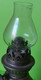 8/ Ancienne LAMPE à HUILE Utilisée Avec Pétrole - Métal - Hauteur 21.5 Cm Et Verre D'origine 8x3.3 Cm Environ -Vers 1900 - Kandelaars, Kandelaars & Kandelaars