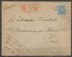 Belgique - Cachet "POSTES MILITAIRES N°?" Du 16-5-18 - Recommandé Vers Paris - Timbre Albert Ier N°141 - Lettres & Documents