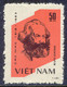 VIETNAM 1983, 100. Todestag Von Karl Marx, Postfr. Kab.-Satz, ABART: 10 D. Mit Fehlender Farbe Schwarzgraubraun, - Vietnam