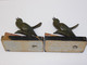 Delcampe - *BELLE PAIRE OISEAUX BRONZE ART DECO SERRE LIVRES PATINE VERTE SOCLE MARBRE   E - Jugendstil / Art Déco