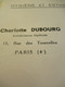 Petite Carte Bristol Publicitaire à 2 Volets / "Pour Vous Madame"/ Charlotte DUBOURG/Vers 1950-60      PARF239 - Sonstige & Ohne Zuordnung