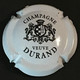 140 - 4 - Veuve Durand, Champagne Petit, Trait Fin Autour De L'écusson Verso Or Capsule De Champagne - Durand (Veuve)